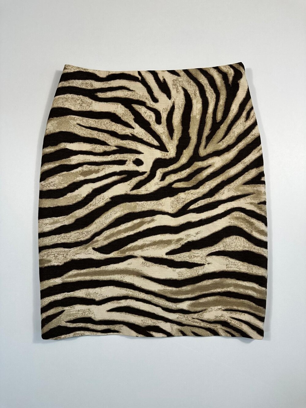 NWT Lauren Ralph Lauren Zebra Print Linen Cotton Pencil Skirt Size 6 $285 - Picture 2 of 7